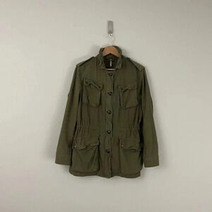 Free People Not Your Brothers Surplus Military Jacket Army Green Size Small